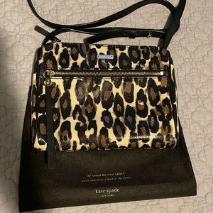 Kate Spade Animal Print Crossbody Bag.